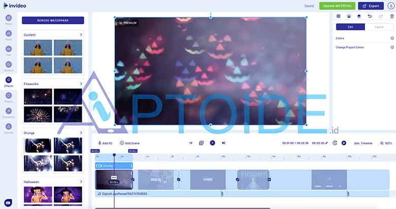 aplikasi edit video di laptop tanpa watermark invideo