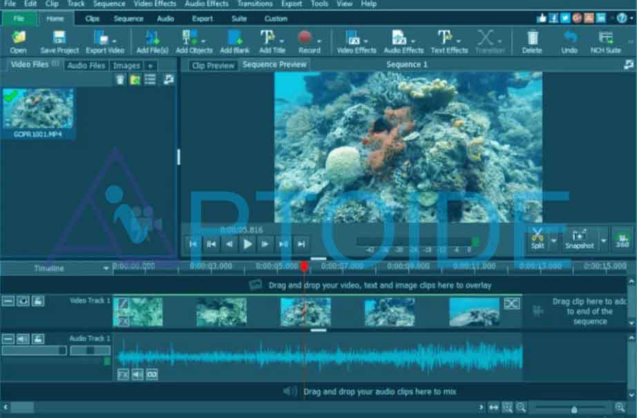 aplikasi edit video di laptop gratis videopad